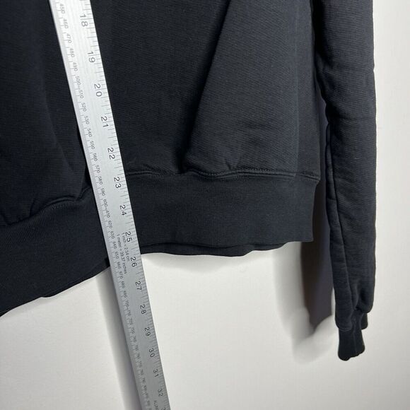 Good American Sweatshirt Womens Small Black Aries Graphic Print Crew Neck Casual - Picture 4 of 10